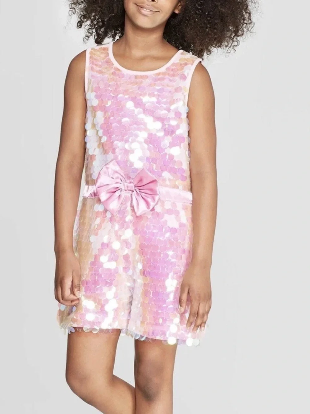 GIRLS Jojo Siwa Pink Sequin Romper Nickelodeon / 6/6X